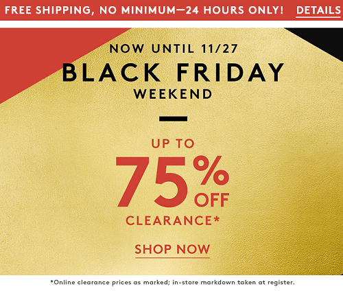 Nordstrom Rack Black Friday Sale - FREE Shipping On All Orders + Up To ...