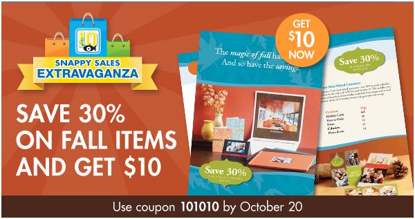 Snapfish – 30% off Purchase today + Bonus $10 Credit in 2 Days