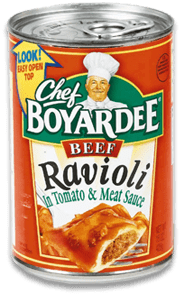 Chef Boyardee Pasta for just $.25!