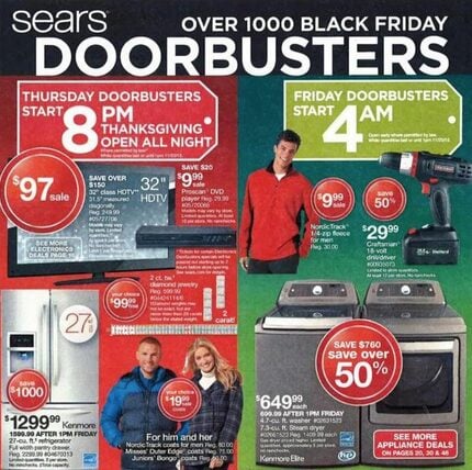 Sears Black Friday Deals 2012