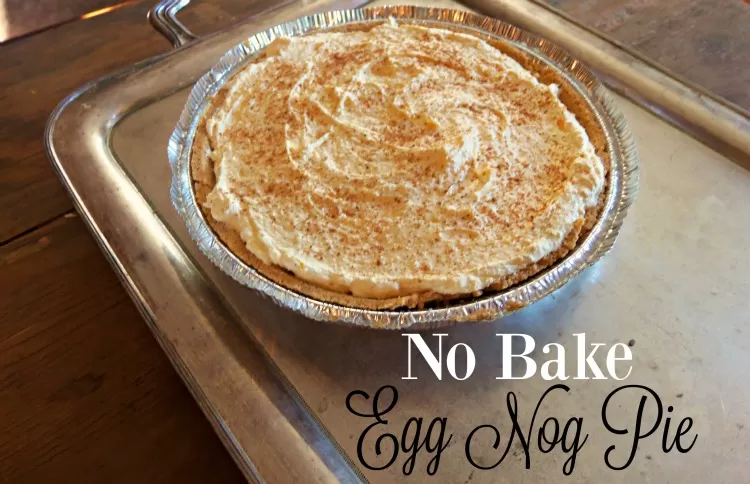 Eggnog Pie Recipe - Quick , Simple & Affordable No Cook Christmas Pie ...