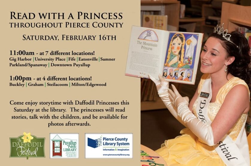 Read with a Daffodil Princess Event at Pierce County Libraries