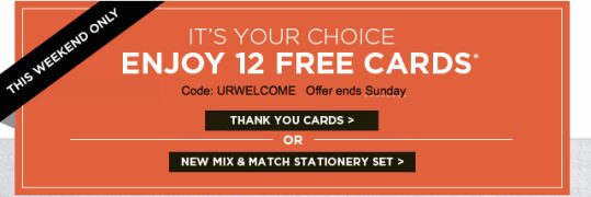 Shutterfly Free Cards – Get 12 FREE Cards – Just pay ship!