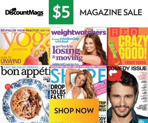 $5 Magazine Sale Today!