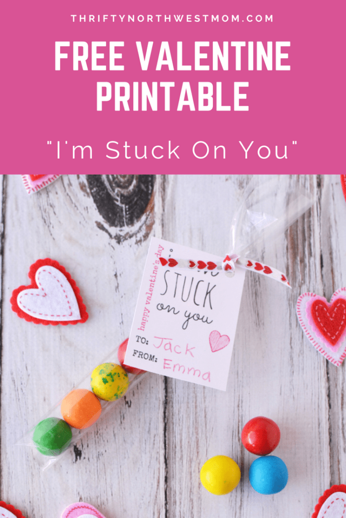 Valentine Card Ideas I m Stuck On You And I ll Stick By You Free