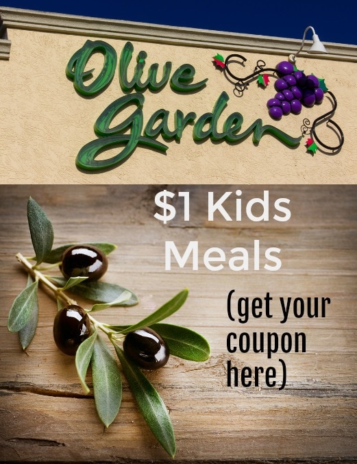 Olive Garden Kids Eat For 1 With Mobile Coupon To Go Thrifty