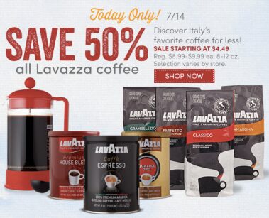 Lavazza Coffee As Low As $4.04 + Shipping! (Today Only)