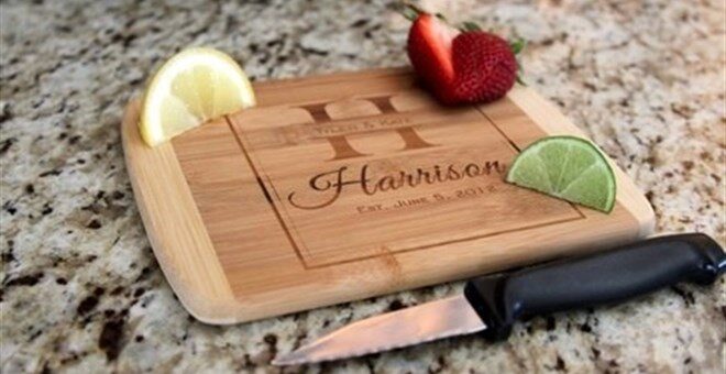 Personalized Cocktail Bamboo Cutting Boards Only $9.99!