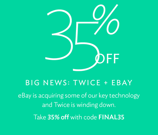 Twice.com: 50% Off Designer Brands With Coupon Code