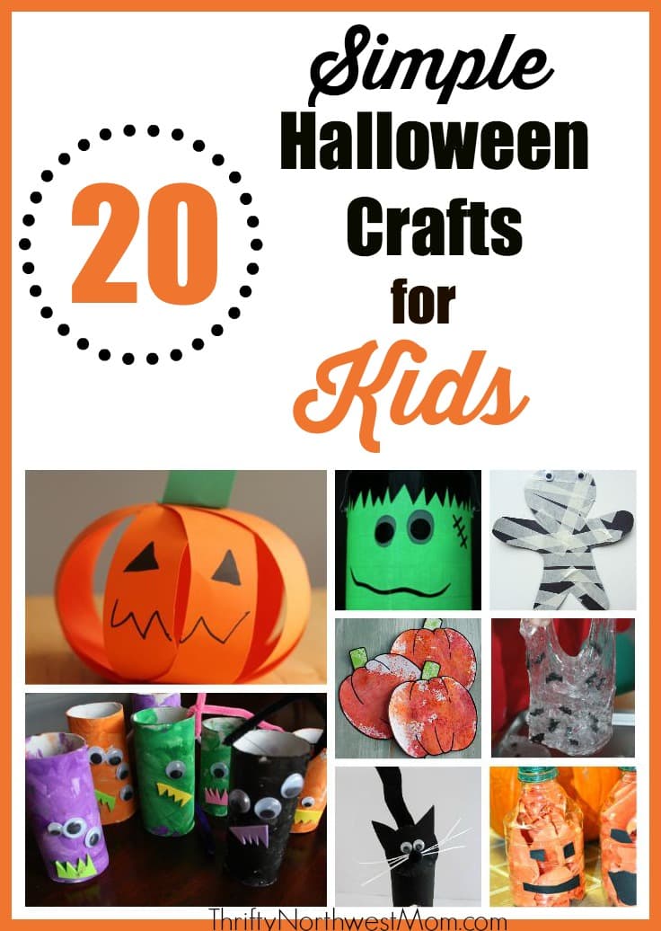 Simple Halloween Crafts for Kids -Fall & Halloween Crafts