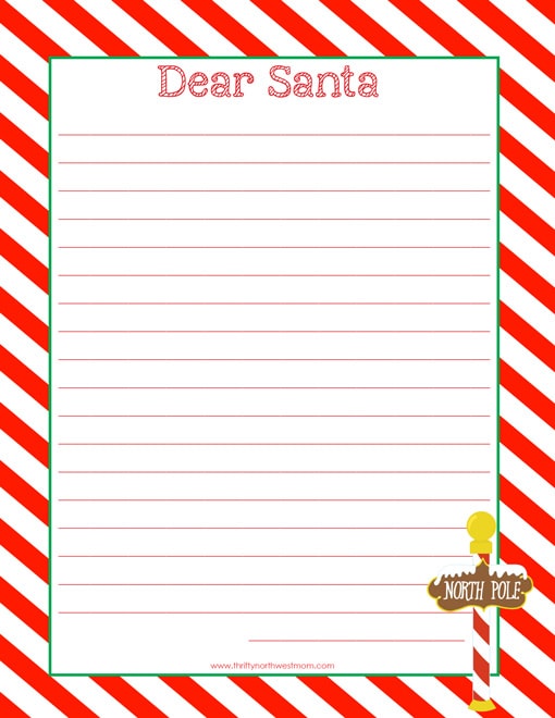 Santa Letter Templates Printable Download