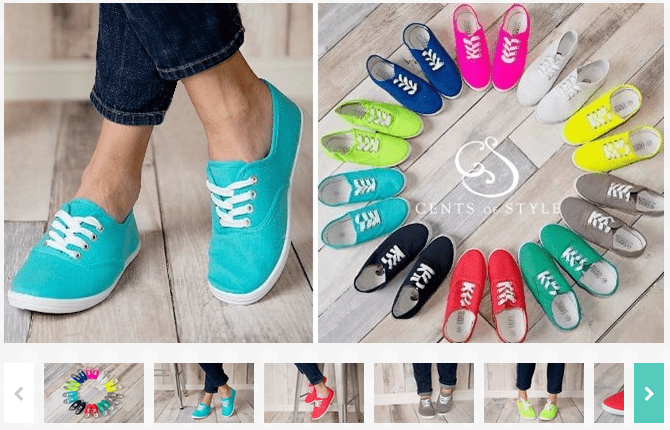 Canvas Sneakers $12.99! Available In 11 Colors!