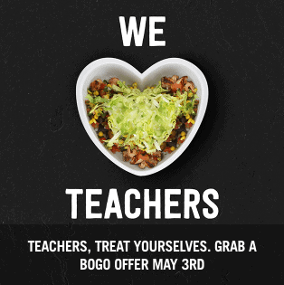 Chipotle Teacher Appreciation Deal