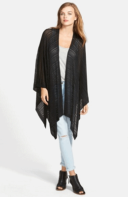 Echo Pointelle Knit Cape $36.96! (Reg $88)