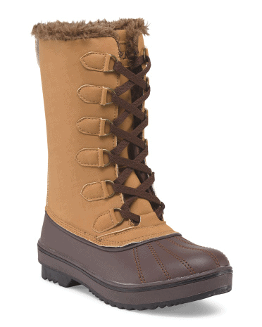 ARCTIC PLUNGE Faux Sherling Lined Tall Boot $20 (Reg $39.99)