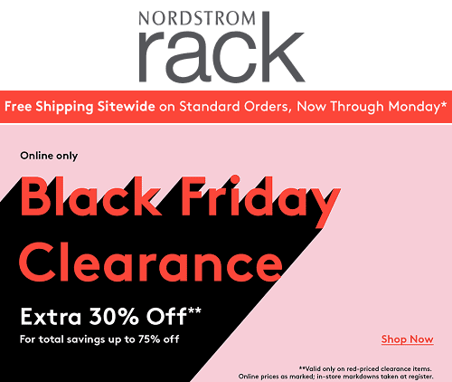 Nordstrom Rack Black Friday Sale - FREE Shipping On All Orders + Up To 75%  OFF - Thrifty NW Mom