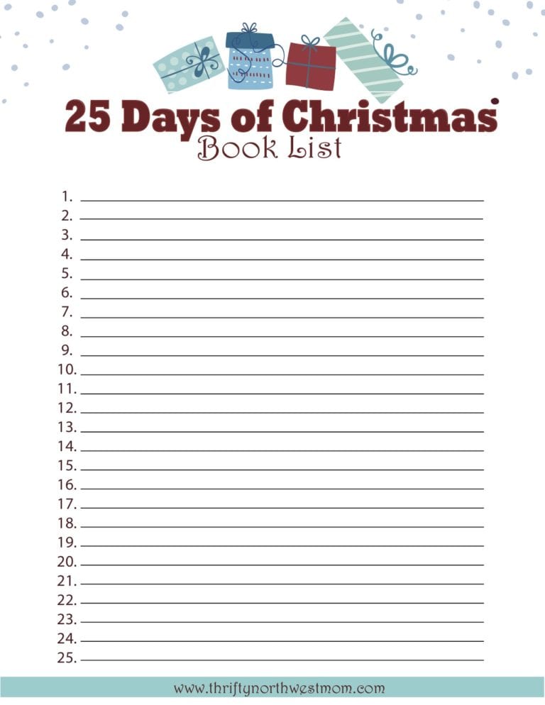 25 Days Of Christmas Books - Christmas Countdown