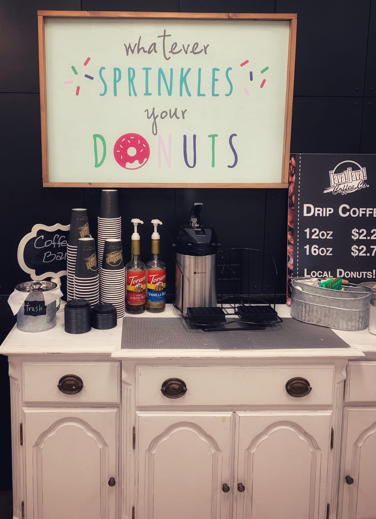 DIY Coffee Bar Ideas Convert An Old Dresser or Table