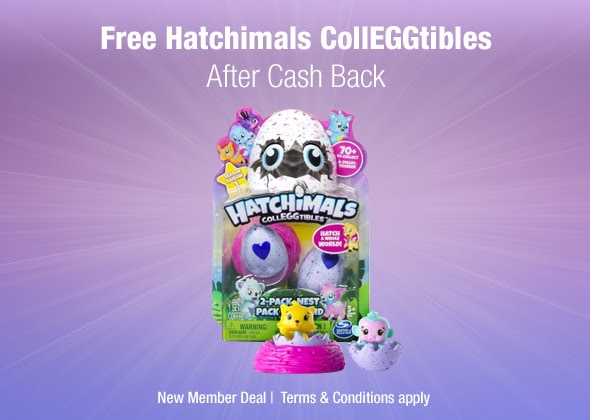 FREE Hatchimals CollEGGtible After Cashback Offer (New Top Cashback Members)!