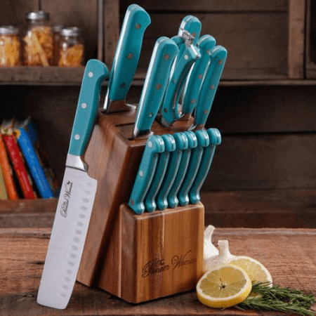 Walmart Deals for Days, The Pioneer Woman Frontier Collection 14-Piece  Cutlery Set with Wood Block just $39 + Free Shipping {Reg: $69.97}