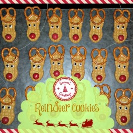 Christmas Cookie Recipes: No Bake Reindeer Cookies - So CUTE! - Thrifty