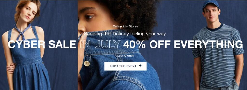 40% Off at GAP + EXTRA 20% Off – Super Deals – #GAPCYBERSALE