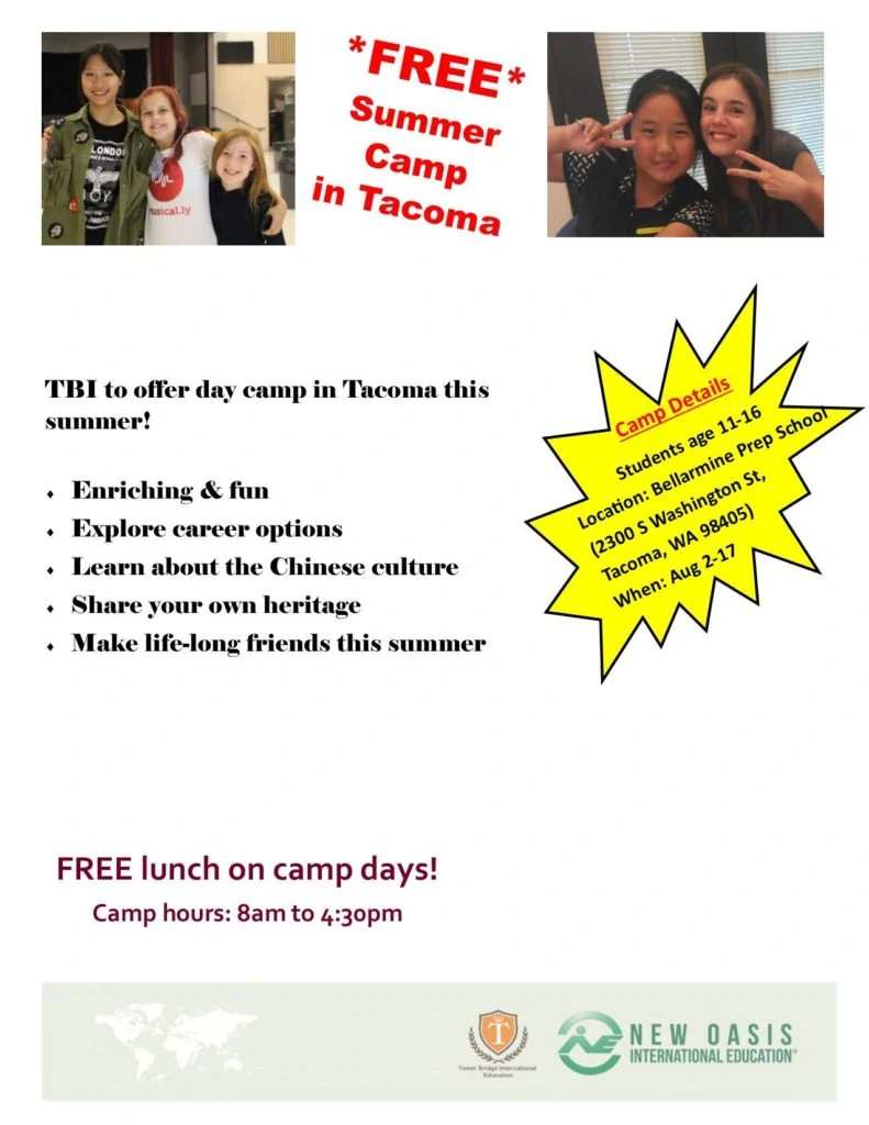 Free Summer camp in Tacoma