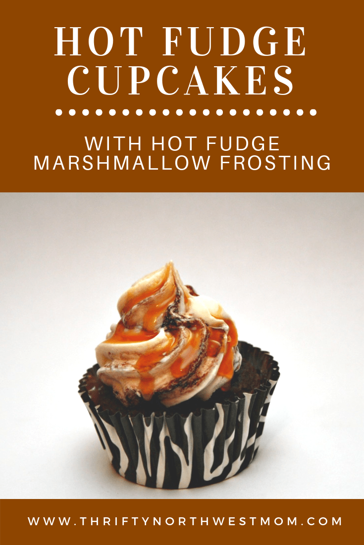 Chocolate Cupcake Recipe with Marshmallow Hot Fudge Frosting