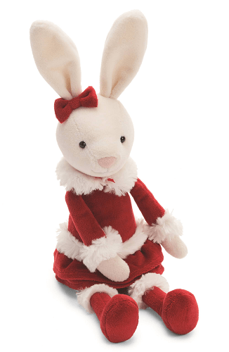 stuffed christmas bunny