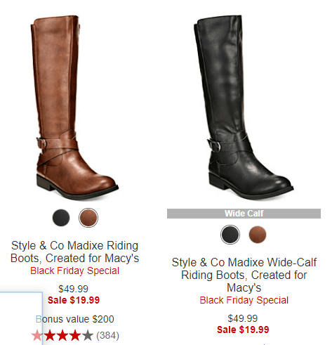 black heeled boots sale