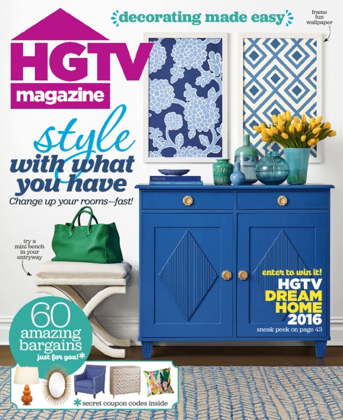 HGTV Magazine for only $12.95 per year! 67% Off! - Thrifty NW Mom