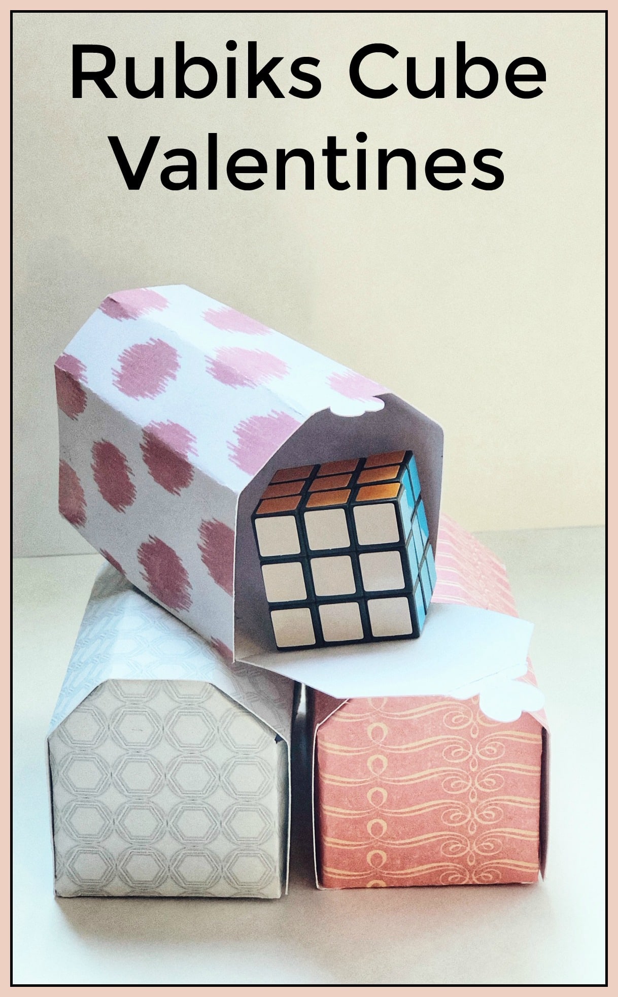 rubicks cube valentines day box