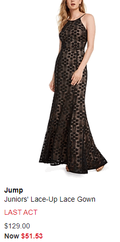 macy's clearance evening dresses