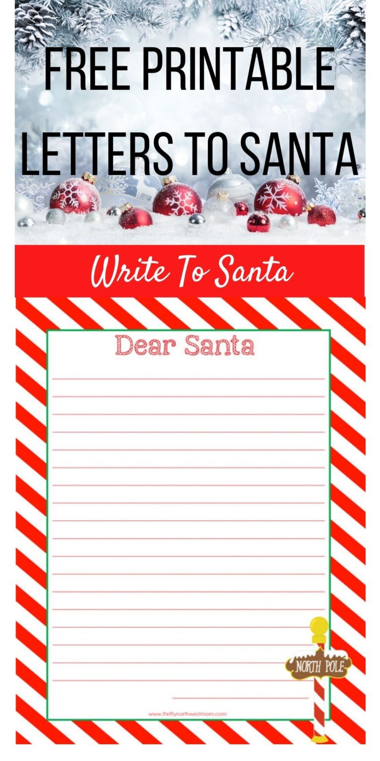 santa letter template free printable letter to santa