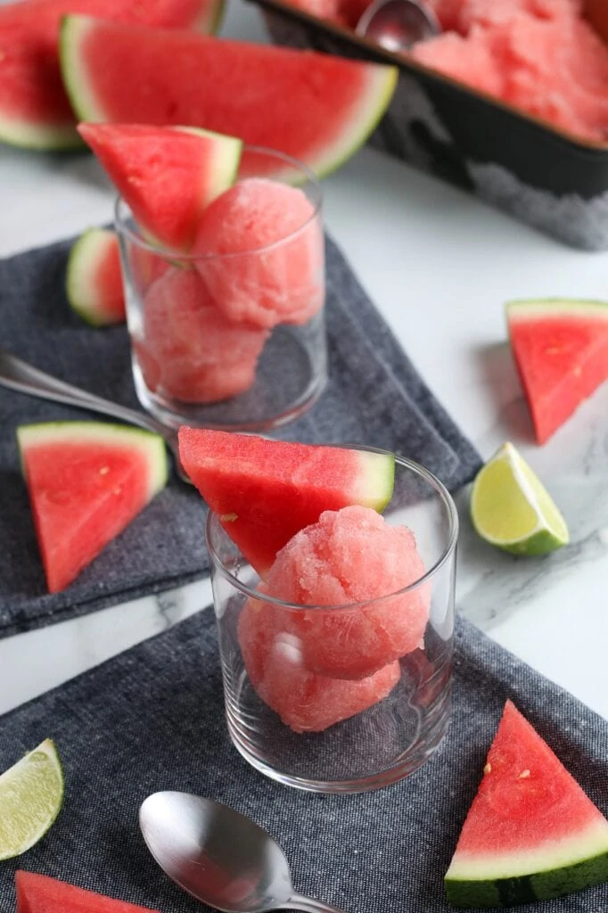 Easy Watermelon Sorbet Recipe