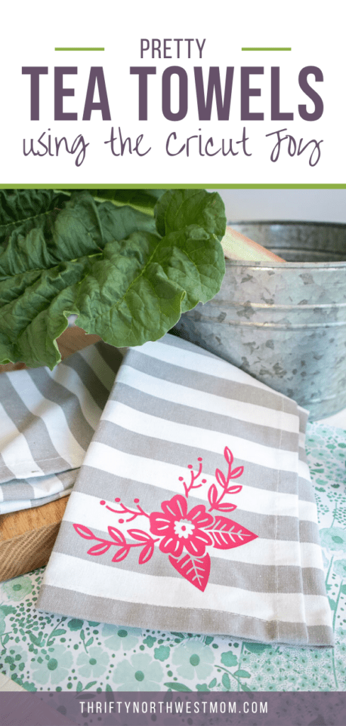 Tea Towels with the Cricut Joy