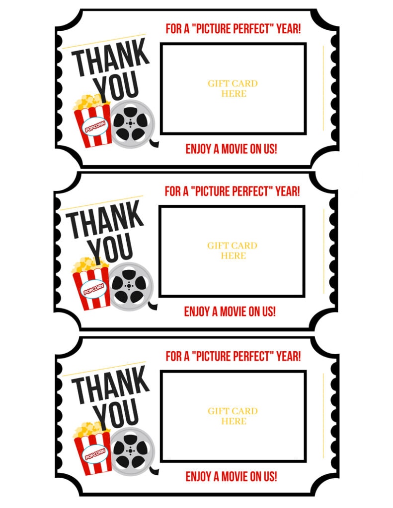 Movie & Redbox Gift Card Printable - FREE! - Thrifty NW Mom