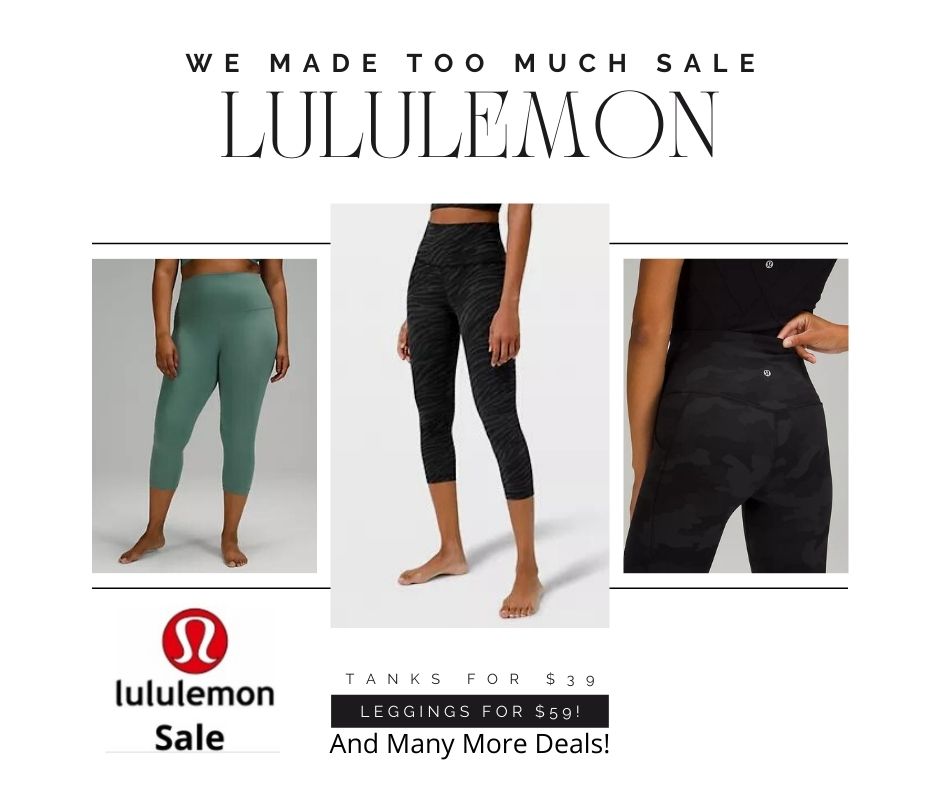 Lululemon Eu We Made Too Much Sale