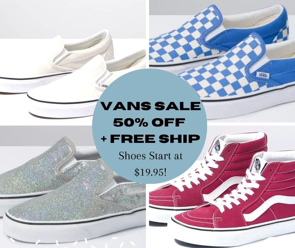 Vans Shoes Sale - 50% Off + FREE 