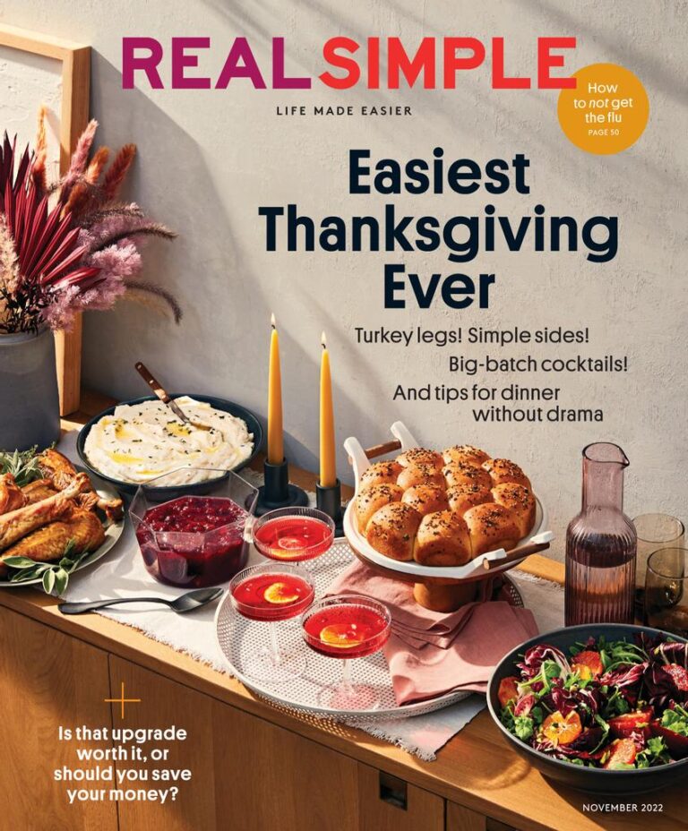 Real Simple Magazine 5 For A 1 Year Subscription   8276 Real Simple Cover 2022 November 1 Issue 768x928 