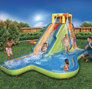 banzai spin out water slide